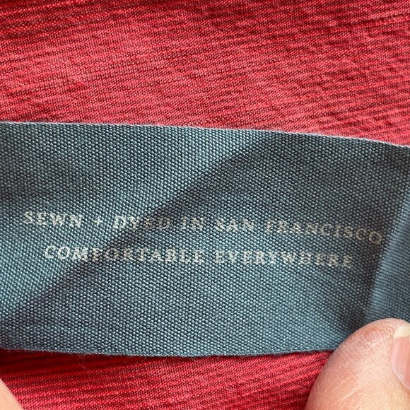 CUT LOOSE NEW Stretch Border Ankle Crop Pants Red Coral Mini Corduroy Size Med - Picture 9 of 14